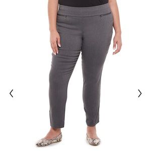 Pull on split waist pants